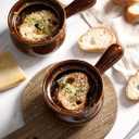 LE TAUCI French Onion Soup Bowls, 16 Ounces Ceramic Soup Bowls with Handles for Soup, Cereal, Chilli, Beef Stew, Soup Crocks Oven Safe and Stackable, Set of 2