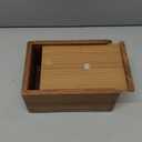 Leaf Border Wooden Urn Box for Human Ashes, Cremation Funeral Urns, Decorative Urn, Pet Memorial Box, Cat Infant Adult Urn, Burial Ash Keepsake - Medium