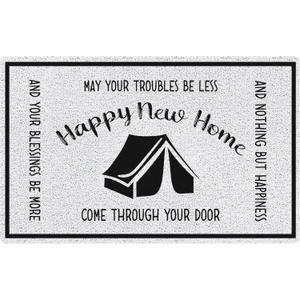 House Warming Gifts New Home Door Mat, Irish Blessing New Home Welcome Mats Doormat for Front Door Porch Indoor Outside Entrance Entryway, 17x30 Inch