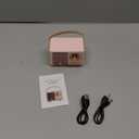 Baolira Retro Bluetooth Speaker, Portable Wireless Speaker with Crystal Clear Stereo Sound Rich Bass, Best Birthday Gifts Ideas for Women Teenage (Pink)