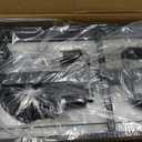 Weesalife Black Crystal Chandeliers for Dining Room Light Fixtures Over Table9-Lights Modern Rectangle Chandeliers for Kitchen Island Bar L28 Inch