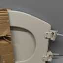 Bemis 500EC Durable Wood Toilet Seat with Easy Clean Hinges, Made in USA, Round, Bone
