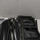 Square Backdrop Stand, 8.2FT Black Wedding Arch, Heavy Duty Balloon Arch Stand, Over The Table Rod Stand with Clamps, Adjustable Photo Booth Background, Backdrop Frame for Halloween Christmas Party