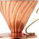 HARIO VDPR-02-CP V60 Copper Dripper for 1-4 Cups, Coffee, Hand Drip, Made in Japan