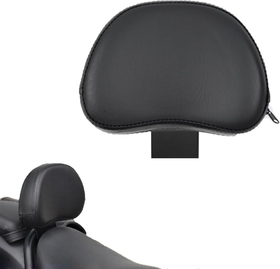 Motorcycle Driver Backrest Sissy Bar Pad for Rebel 300 500 CMX300 CMX500 2017-2024 Back Rest Rider Seat Backrest Cushion Pad Accessories, Plug-in Black