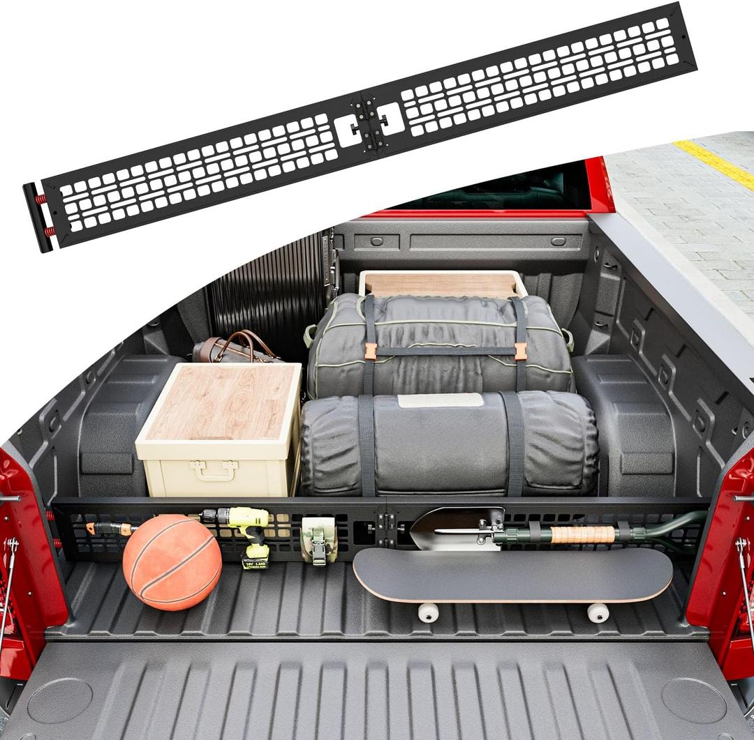Truck Bed Divider Compatible with 2019-2026 Chevy Silverado GMC Sierra 1500 Truck Bed Organizer Cargo Manager Replacement for 2019-2026 Chevy Silverado Accessories