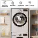 Color&Geometry 5x8 Machine Washable Low Pile Area Rugs for Living Room, Thin Soft Industrial - Neutral Area Carpet with Non Slip TPE Backing for Bedroom, Dining Room, Mottled Grey