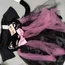 SVMK Girls Cat Costume Kids Toddler Kitty Dress Costumes Accessories Cat Ears Headband Gloves Tail Halloween Dress Up Cosplay (130)