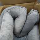 Large Dog Bed Orthopedic Washable: Beds Bolster XL Bed Large Big Dogs Memory Foam Couch Sofa Waterproof with Removable Cover (36.0"L x 27.0"W x 6.5"Th, Light Grey)