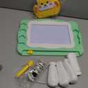 NIPLOOW Magnetic Drawing Board with Early Educational Toy, Doodle Board Montessori Preschool Travel Toys Gifts for 3 4 5 6 Year Old Etch Sketch Erasable Writing Pad