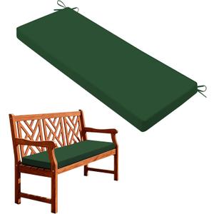 Outdoor Bench Cushions for Outdoor Furniture, 45x18 Inch, Waterproof Patio Furniture Cushion, Fade Resistant Bench Cushions for Porch Swing, Long Bench, Indoor, Dark Green