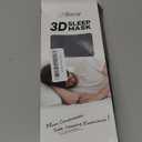 LitBear Sleep Mask for Side Sleeper Women Men, Eye Mask for Sleeping Light Blocking, 3D Contoured Cup Sleeping Mask, Soft Breathable Sleep Eye Mask with Adjustable Elastic Strap for Travel (1 Count (Pack of 1), Black)