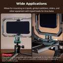 SmallRig Quick Release Adapter for SmallRig Quick-Release Mobile Phone Cage Series, for Tripods, Gimbal Stabilizers, Sliders, and Other Equipment with Tripod Heads for Arca-Swiss - 4609