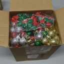 Amyhill 36 Set Christmas Craft Kits Winter Crafts DIY Stick Christmas Ornaments DIY Picture Frames Craft Set Xmas Tree Ornaments Decoration Make Your Own Holiday Crafts Party Favors