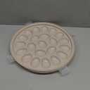 HAKSEN Deviled Egg Containers with Lid, Portable Deviled Egg Platter Carrier Holder Trays with 22 Slots for Holiday Party and Home Kitchen, Brown