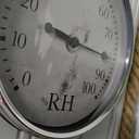 La Crosse Clock BBB86064 25" Beadboard Quartz Clock with Temp and Humidity