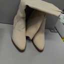 DREAM PAIRS Womens Cowboy Boots Wide Calf Comfortable Pull On Zipper Chunky Heel Pointed Toe Embroidered Western Cowgirl Knee High Boots Ladies Retro Tall Boot,Size 7