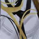 5 - Pack, Abstract Canvas Prints Black And White Wall Art Pictures for Wall Decoration Gold Posters Graffiti Artwork Decor for Bedroom Dinning Room Home Office Kitchen 74x148 In