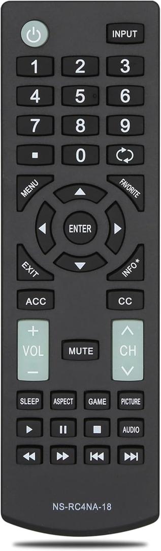 for Insignia TV Remote Control ReplacementNot for Insignia Roku or Fire TV, Universal TV Remote for Insignia LED LCD Tvs, No Pairing Needed