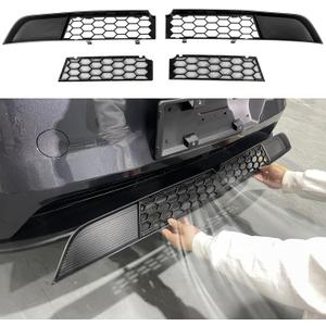 Grille Mesh Insert for Tesla Model Y Juniper 2025 2026, Front Air Vent Cover Guard with Insect Protection, ABS Detachable Front Grille Mesh Inserts for Tesla New Model Y Juniper Accessories