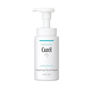 Curel Japanese Skin Care Foaming Daily Face Wash for Sensitive Skin, Hydrating Facial Cleanser for Dry Skin, pH-Balanced and Fragrance-Free, 5 Oz (Step 2 of 2-Step Skincare)