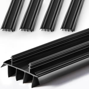 4 Pcs Replacement Door Bottom with Vinyl Fins 1 3/4" Wide Threshold Seal Bottom of Door Weatherstrip Kerf Weather Stripping for 7/8" Between Barbs (36inch,Black) 4 Pcs Replacement Door Bottom with Vinyl Fins 1 3/4" Wide Threshold Seal Bottom of Door Weatherstrip Kerf Weather Stripping for 7/8" Between Barbs (36inch,Black)