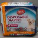 Simple Solution Disposable Dog Diapers for Female Dogs, True Fit, Absorbent, Leak Proof with Wetness Indicator, XL Puppy & Doggie Period Pad and Pee Diaper, For Large Pets, 18-27 Inch Waist, 30 Count