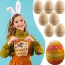 Sonarun 24 Pack Paper Easter Eggs 3.2 Inch Paper Mache Eggs DIY Easter Paper Eggs for Easter Egg Craft Hunt Party Favors Easter Basket Stuffers