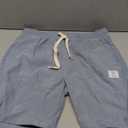 PLEPAN Mens Corduroy Shorts Casual Elastic Waist Drawstring Summer Beach Short M