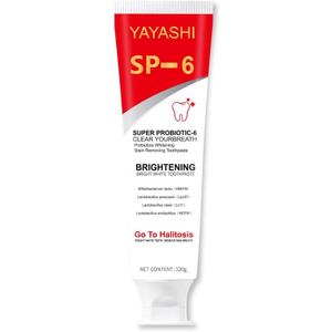 SP-6 Toothpaste, Ultra Whitening, Deep Cleaning and Fresh Breath, Fresh Breath, Stain Removing Toothpaste for Teeth Color Correcting (4Pcs-120g)