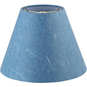 Aspen Creative 32641 Transitional Empire Shape Spider Construction Lamp Shade in Denim Blue, 6" Top x 12" Bottom x 9" Slant Height