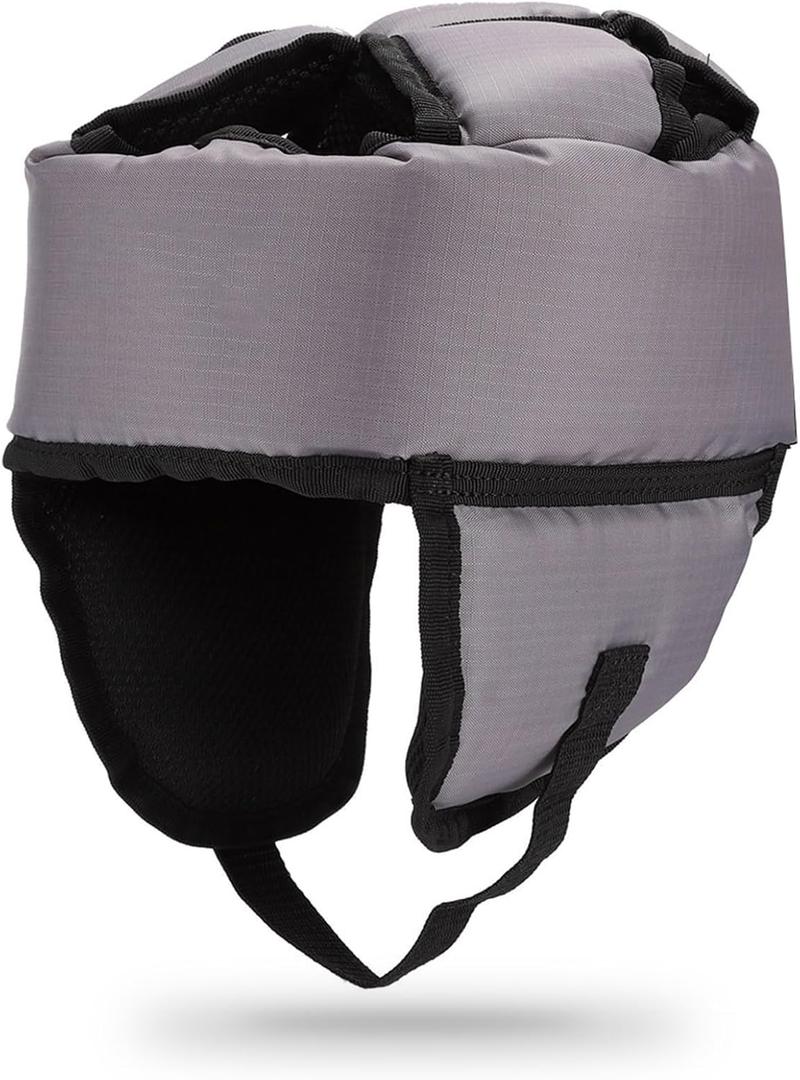 Soft Elderly Helmet,Fall Resistant Hat,Safety Helmets for Adults,Elderly Protective Safety Hat Cap Breathable Bump Cap for Indoor Outdoor Use Grey, One Size