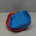 2 PCS Square Silicone Air Fryer Liners - 8 Inch Reusable Air Fryer Pot - Air Fryer Accessories - Air Fryer Inserts for 4 to 7 QT Oven Microwave Accessories (Red + Blue) (Red + Blue)