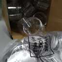 Thenshop 36 Pieces 10 oz Clear Plastic Jars with Lids Empty Containers Wide Mouth Round Jars Storage for Food Lotion Travel Cosmetic