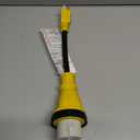 50 Amp to 110 RV Adapter 3 Prong 12 Inch, NEMA 5-15P Male to NEMA SS2-50R Female, Heavy Duty RV Electrical Adapter Cord with Twist Lock Plug, STW 10AWG 15A 125V 1875W, Yellow, ETL Listed