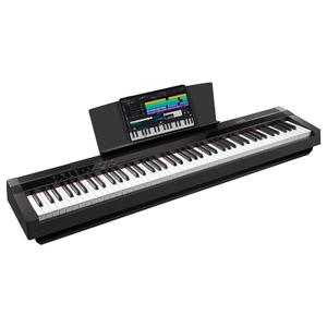 STRICH Digital Piano 88 Key Full Size Weighted Keyboard, Hammer-Action Portable Electric Piano For Beginner Adults, Bundle With Sustain Pedal, Piano Stickers, Music Rest, Black, SDP-P7