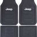 Plasticolor 001668R01 Jeep Weatherpro 4 Piece Floor Mats Set, Floor Mats, One Size, Black