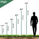 2 x WAENLIR Garden Stakes 57 inch 4.8ft Sturdy Tomato Stakes, Plant Stakes for Outdoor Plants, Plant Support Sticks for Gardening, Pack of 50