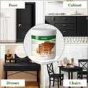 Waterbased Furniture Paint, Matte Finish for Cabinets, Doors, Tables, and Dressers Refinishing - With Tools, 16 Fl.Oz (Black)