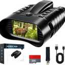 4K Night Vision Binoculars with 350m Rangefinder, 36MP Infrared Goggles for Adults, 500m Viewing in Total Darkness, 32G 4500mAh Battery & 8X Zoom for Hunting, Camping & Security