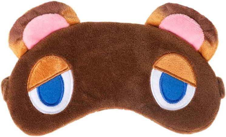 Novelty Tom Eye Mask for Sleeping, Raccoon Blindfold Sleep Mask, Super Soft Smooth Plush (Brown Bear)