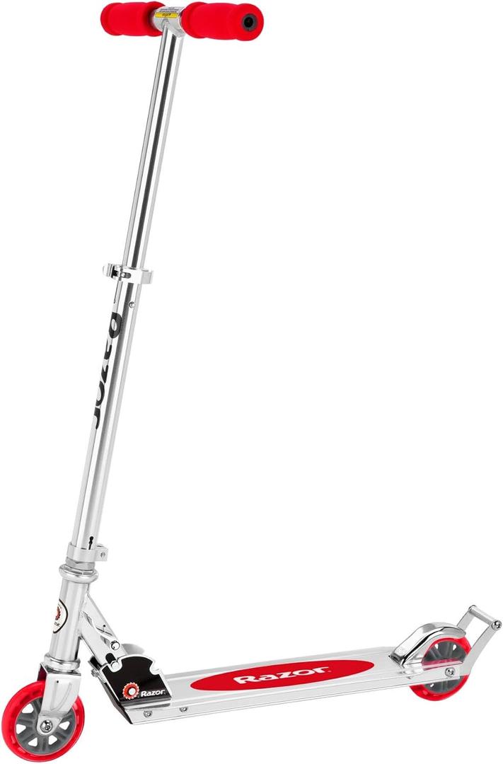 Razor A3 Kick Scooter for Kids - Larger Wheels, Front Suspension, Wheelie Bar, Lightweight, Foldable, and Adjustable Handlebars 
Visit the Razor Store