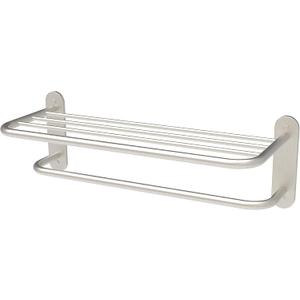 24 Inch Bathroom Towel Rack Towel Bar Towel Shelf Brushed Nickel Stainless Steel and Zinc Alloy Wall Mount 1pc for House Lavatory and Hotel