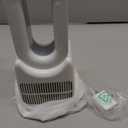 let'me Desk Fan, Portable Bladeless Fan 11.8 inch Small Personal Cooling Fan with 5 Colors Touch Control LED Light, Quiet Table Fan for Office, Home, Bedroom (WHITE)