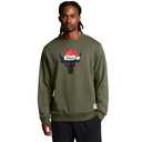 Under Armour Men's Project Rock Red One Believe Crew Neck SweatshirtDISC, (390) Marine OD Green, Medium
