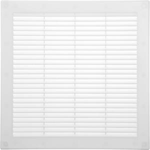 Vent Systems 10" x 10" Inch (Opening Dimensions) Plastic White Soffit Vent Cover - Flat Square Air Vent Grille - Insect Screen - HVAC 12" x 12" Inch (Overall Dimensions)