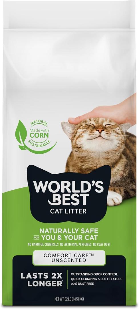 Worlds best cat litter 32lb comfort care 10193, 1 bag