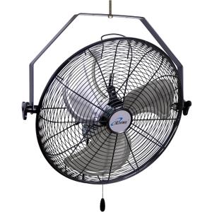 iLiving 18 Inch Wall Mount Fan, 4550 CFM High Velocity Metal Fan with 3 Speeds, Sealed Motor & 360° Tilt, Heavy Duty Wall/Ceiling Mount Fan for Garage, Warehouse, Barn, Greenhouse, Workshop