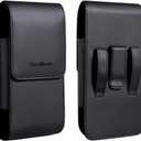 Holster for iPhone 17 Pro Max 16 Plus, 16 Pro Max, iPhone 15 Plus 15 Pro Max,14 Plus 14 Pro Max,13 Pro Max,12 Pro Max Belt Holster Fit with Thick Defender Case Hybrid Armor On