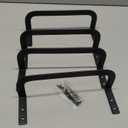 Tlence 4 Pcs Mattress Retainer Bar, Metal Mattress Slide Stopper, Non Slip Mattress Holder in Place Gripper, Thicken Bed Frame Gaskets to Prevent Sliding, Stabilizer Baffle for Bedroom Bed Frame